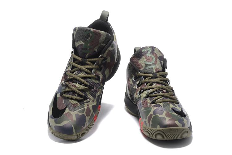 2020 Men Nike Lebron James Witness IX Army Green Black Shoes